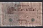 Deutsches Reich, Kaiserreich, Reichsbank, 1000 Mark Ro.46a, DEU-69a, Siegel grün, KN 6stellig, Serie: C, Udr. Bst. E, -