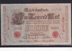 Deutsches Reich, Kaiserreich, Reichsbank, 1000 Mark Ro.45a, DEU-40a, KN 6 stellig, Siegel rot, Serie: B, Udr. Bst.C, -