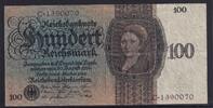 Weimarer Republik, Reichsbank, 100 Reichsmark Ro.171a, DEU-177a, Udr.-Bst. Z, Serie: C, -