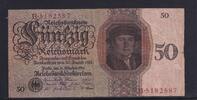 Weimarer Republik, Reichsbank, 50 Reichsmark Ro.170a, DEU-176a, Udr.-Bst. X, Serie: B, -