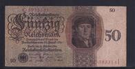 Weimarer Republik, Reichsbank, 50 Reichsmark Ro.170a, DEU-176a, Udr.-Bst. V, Serie: C, -