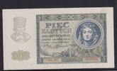 Drittes Reich, Generalgouvernement Polen, 5 Zlotych Ro.581, ZWK-36, Serie: AC, -
