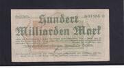 Weimarer Republik, Reichsbahn, München, 100 Milliarden Mark Reichsverkehrsministerium Zweigstelle Bayern, München, Druckfehler Münhen, -