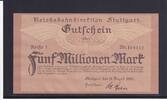 Weimarer Republik, Reichsbahn, Stuttgart, 5 Millionen Mark Reichsbahndirektion Stuttgart, Reihe 1, -