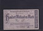Weimarer Republik, Reichsbahn, Stuttgart, 100 Milliarden Mark Reichsbahndirektion Stuttgart, -