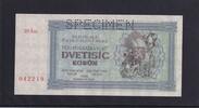 Tschechoslowakei, 2000 Kronen mit Perforation SPECIMEN, Serie: AM, -