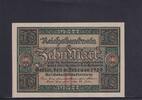 Weimarer Republik, Reichsbank, 10 Mark Ro.63a, DEU-73a, KN 7 stellig, Unterdruckbuchstabe H, Serie: P, -