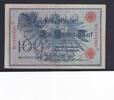 Kaiserreich, Reichsbanknote, 100 Mark Ro.33b, DEU-31b, Siegel rot, KN 29mm, Serie: N, Udr. Bst. Q, Ausgabe ab 1918, -