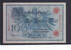 Kaiserreich, Reichsbanknote, 100 Mark Ro.33b, DEU-31b, Siegel rot, KN 29mm, Serie: N, Udr. Bst. Q, Ausgabe ab 1918, -