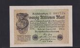 Weimarer Republik, Reichsbank, 20 Millionen Mark Ro.107g, DEU-121a, Wz. Gitter, FZ:WH -