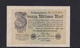 Weimarer Republik, Reichsbank, 20 Millionen Mark Ro.107e, DEU.121h, Wz. Hakensterne, FZ: RD, KN 6 stellig, -