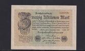 Weimarer Republik, Reichsbank, 20 Millionen Mark Ro.107e, DEU.121h, Wz. Hakensterne, FZ: GD, KN 6 stellig, -