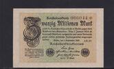 Weimarer Republik, Reichsbank, 20 Millionen Mark Ro.107c/b, DEU-121f/b, Wz. liegende Rauten, FZ. AR, KN 6 stellig, -