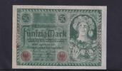 Weimarer Republik, Reichsbank, 50 Mark Ro.66. DEU-74, Serie: B, Udr. Bst. X, -