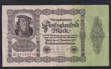 Weimarer Republik, Reichsbank, 50000 Mark Ro.79b DEU-90b, Reichsdruck, Serie: G, KN rot, -