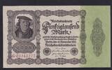 Weimarer Republik, Reichsbank, 50000 Mark Ro.79b DEU-90b, Reichsdruck, Serie: G, KN rot, -