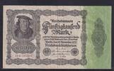 Weimarer Republik, Reichsbank, 50000 Mark Ro.79d DEU-90d, Firmendruck, Serie: E, KN braun, -