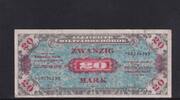 Deutschland, Alliierte Besatzung, 20 Mark Ro.204d, AMB-5d, UdSSR-Druck KN 8 stellig ohne F, -