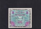 Deutschland, Alliierte Besatzung, 5 Mark Ro.202a, AMB-3a, US-Druck KN 9 stellig mit F, -