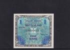 Deutschland, Alliierte Besatzung, 1 Mark Ro.201a, AMB-2a, KN 9stellig, US-Druck mit F, -