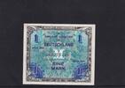 Deutschland, Alliierte Besatzung, 1 Mark Ro.201a, AMB-2a, KN 9stellig, US-Druck mit F, -