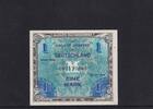 Deutschland, Alliierte Besatzung, 1 Mark Ro.201a, AMB-2a, KN 9stellig, US-Druck mit F, -