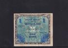 Deutschland, Alliierte Besatzung, 1 Mark Ro.201a, AMB-2a, KN 9stellig, US-Druck mit F, -