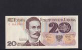 Polen 20 Zloty 1 Buchstabe vor KN, G, -