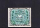 Deutschland, Alliierte Besatzung, 1/2 Mark Ro.200a, AMD-1a, US-Druck mit F, KN 9 stellig, -