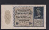 Weimarer Republik, Reichsbank, 10000 Mark Ro.69c, DEU-78c, Format 180x100mm, Firmendruck KN 6stellig, FZ: P, -