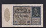 Weimarer Republik, Reichsbank, 10000 Mark Ro.69c, DEU-78c, Format 180x100mm, Firmendruck KN 6stellig, FZ: H, -