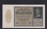 Weimarer Republik, Reichsbank, 10000 Mark Ro.69c, DEU-78c, Format 180x100mm, Firmendruck KN 6stellig, FZ: J, -