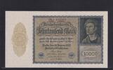 Weimarer Republik, Reichsbank, 10000 Mark Ro.69c, DEU-78c, Format 180x100mm, Firmendruck KN 6stellig, FZ: J, -