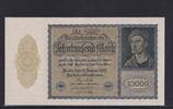 Weimarer Republik, Reichsbank, 10000 Mark Ro.69c, DEU-78c, Format 180x100mm, Firmendruck KN 6stellig, FZ: J, -