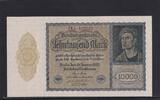 Weimarer Republik, Reichsbank, 10000 Mark Ro.69c, DEU-78c, Format 180x100mm, Firmendruck KN 6stellig, FZ: J, -