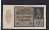 Weimarer Republik, Reichsbank, 10000 Mark Ro.69c, DEU-78c, Format 180x100mm, Firmendruck KN 6stellig, FZ: J, -