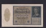 Weimarer Republik, Reichsbank, 10000 Mark Ro.69c, DEU-78c, Format 180x100mm, Firmendruck KN 6stellig, FZ: H, -