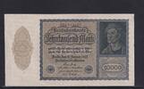 Weimarer Republik, Reichsbank, 10000 Mark Ro.69c, DEU-78c, Format 180x100mm, Firmendruck KN 6stellig, FZ: H, -