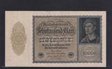 Weimarer Republik, Reichsbank, 10000 Mark Ro.69c, DEU-78c, Format 180x100mm, Firmendruck KN 6stellig, FZ: H, -