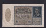Weimarer Republik, Reichsbank, 10000 Mark Ro.69c, DEU-78c, Format 180x100mm, Firmendruck KN 6stellig, FZ: H, -
