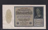 Weimarer Republik, Reichsbank, 10000 Mark Ro.69d, DEU-78d, Firmendruck KN 7 stellig, FZ: B, -