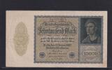 Weimarer Republik, Reichsbank, 10000 Mark Ro.69d, DEU-78d, Firmendruck KN 7 stellig, FZ: B, -