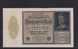 Weimarer Republik, Reichsbank, 10000 Mark Ro.69d, DEU-78d, Firmendruck KN 7 stellig, FZ: B, -