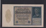 Weimarer Republik, Reichsbank, 10000 Mark Ro.69b, DEU-78b, Reichsdruck, KN 8 stellig, FZ: B, -