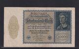 Weimarer Republik, Reichsbank, 10000 Mark Ro.69b, DEU-78b, Reichsdruck, KN 8 stellig, FZ: B, -