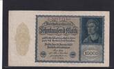Weimarer Republik, Reichsbank, 10000 Mark Ro.69b, DEU-78b, Reichsdruck, KN 8 stellig, FZ: G, -
