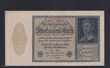 Weimarer Republik, Reichsbank, 10000 Mark Ro.69b, DEU-78b, Reichsdruck, KN 8 stellig, FZ: J, -