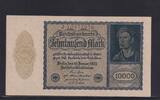 Weimarer Republik, Reichsbank, 10000 Mark Ro.69b, DEU-78b, Reichsdruck, KN 8 stellig, FZ: J, -