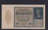 Weimarer Republik, Reichsbank, 10000 Mark Ro.69b, DEU-78b, Reichsdruck, KN 8 stellig, FZ: L, -