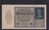 Weimarer Republik, Reichsbank, 10000 Mark Ro.69b, DEU-78b, Reichsdruck, KN 8 stellig, FZ: L, -